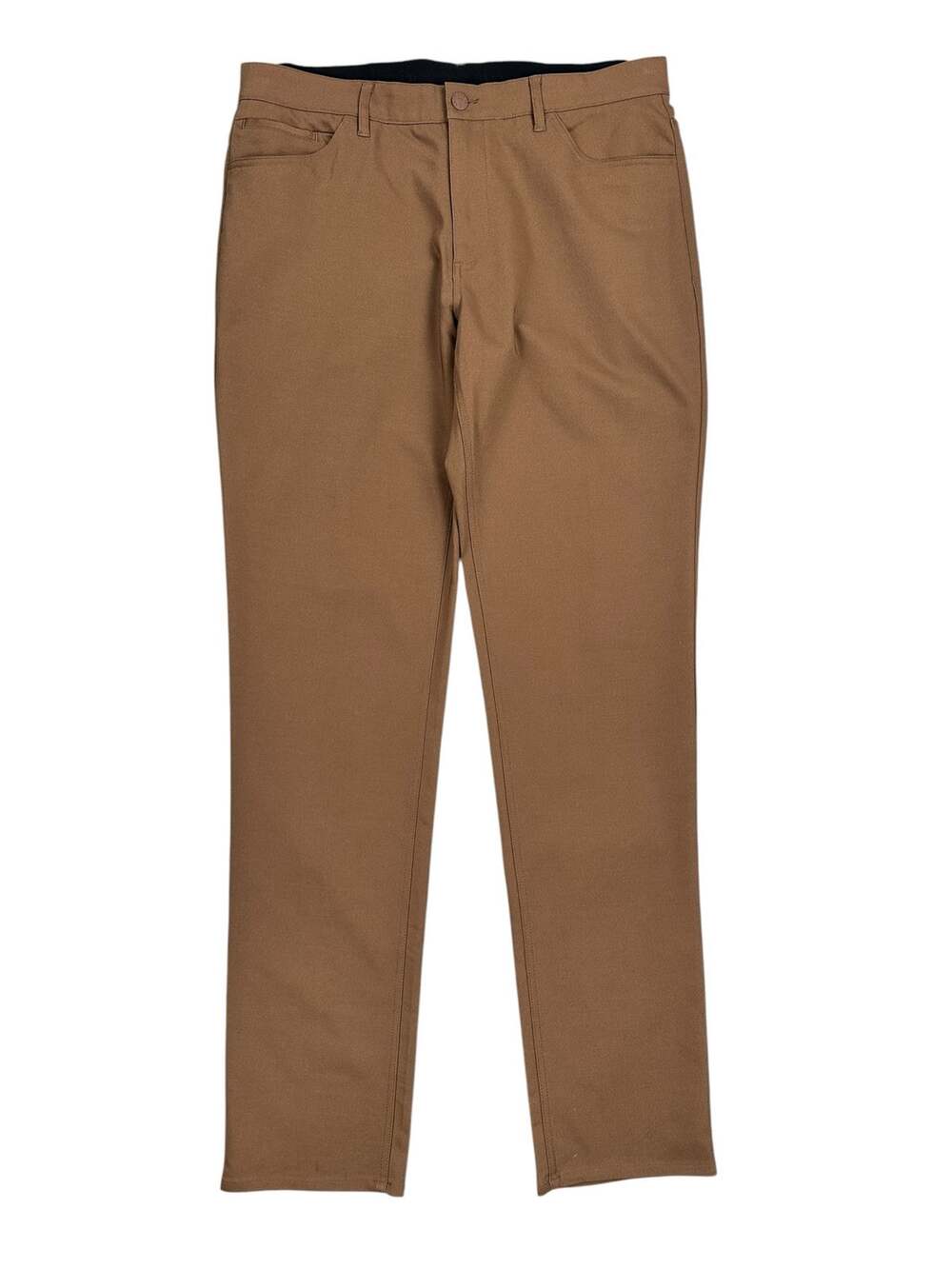 American Tall 365 Stretch 5 Pocket Tapered Pants Brown — Size 36x36